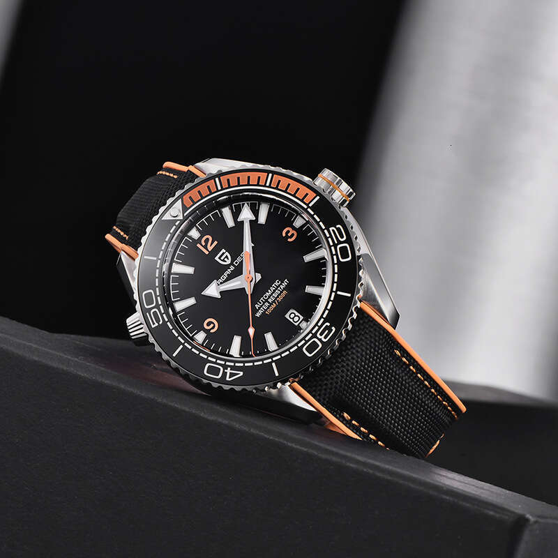 PAGANI DESIGN Fashion Rotatable Digital Bezel Luminous Men's Mechanical Watch PD-1679