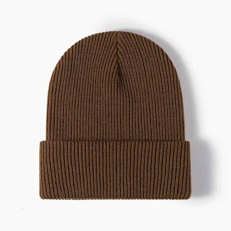Women Men Autumn Winter Warm Beanie Hat Solid Color Lady Male Stretch Knitted Crochet Beanies Hat Cap For Women Men 251029