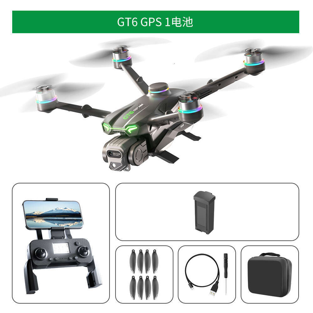 GT Brushless Drone Intelligent Obstacle Avoidance Optical Flow GPS Return Remote Control Aircraft G Image Transmission Quadcopter