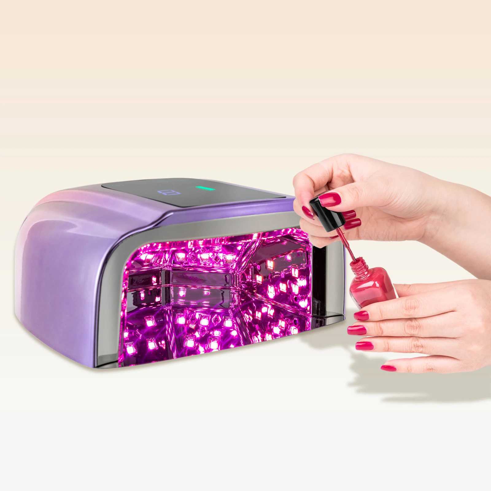 Nail Dryer Professional Rechargeable 96W 42Bead UV LED Portable Cordless Gel Nail Lamp Machine with Removable Stainless Steel J251115