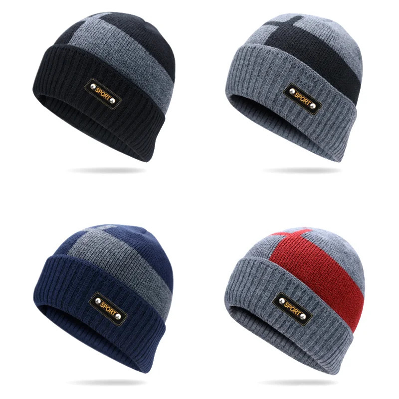 Winter Beanie Hats Scarf Set Warm Knit Hat Skull Cap Neck Warmer with Thick Fleece Lined and for Men Women 251013