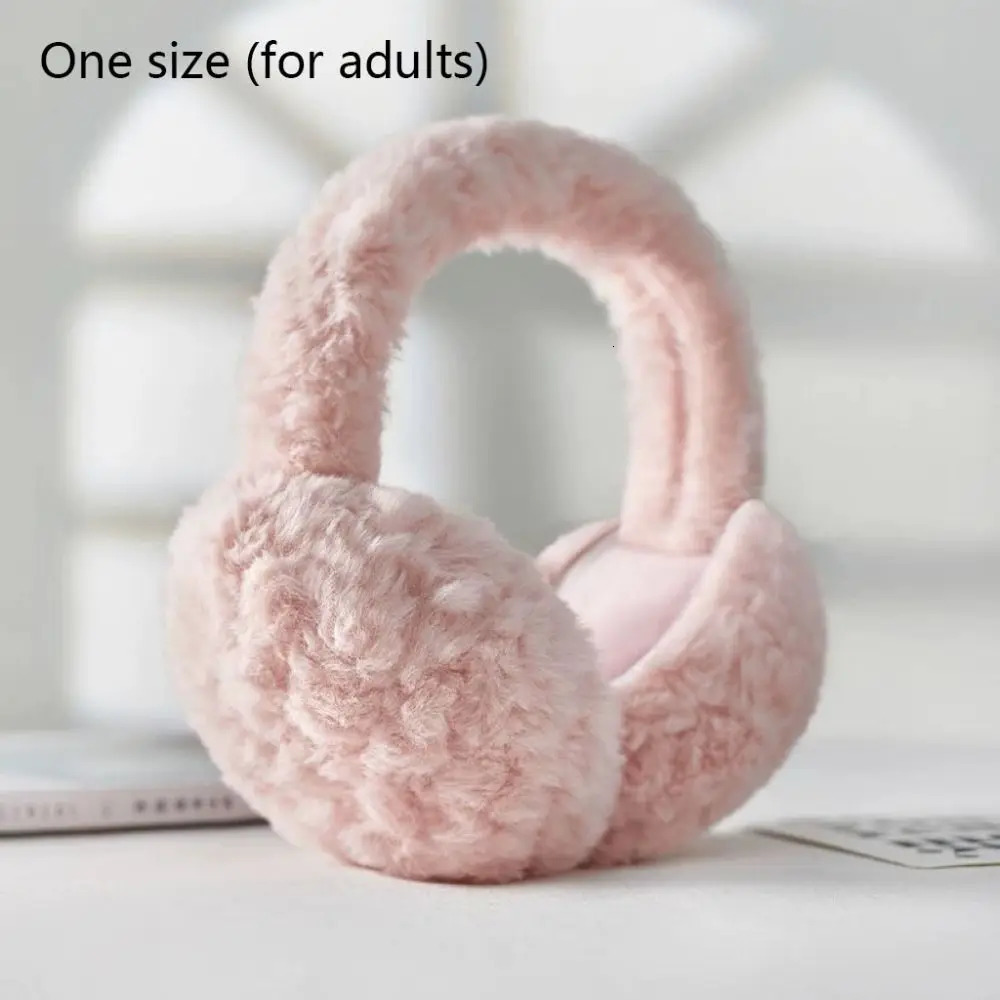 Fashion Warm Plush Ear Warmer Solid Color Foldable Folding Earflap Ear Protection Thickened Winter Earmuffs Outdoor 251029