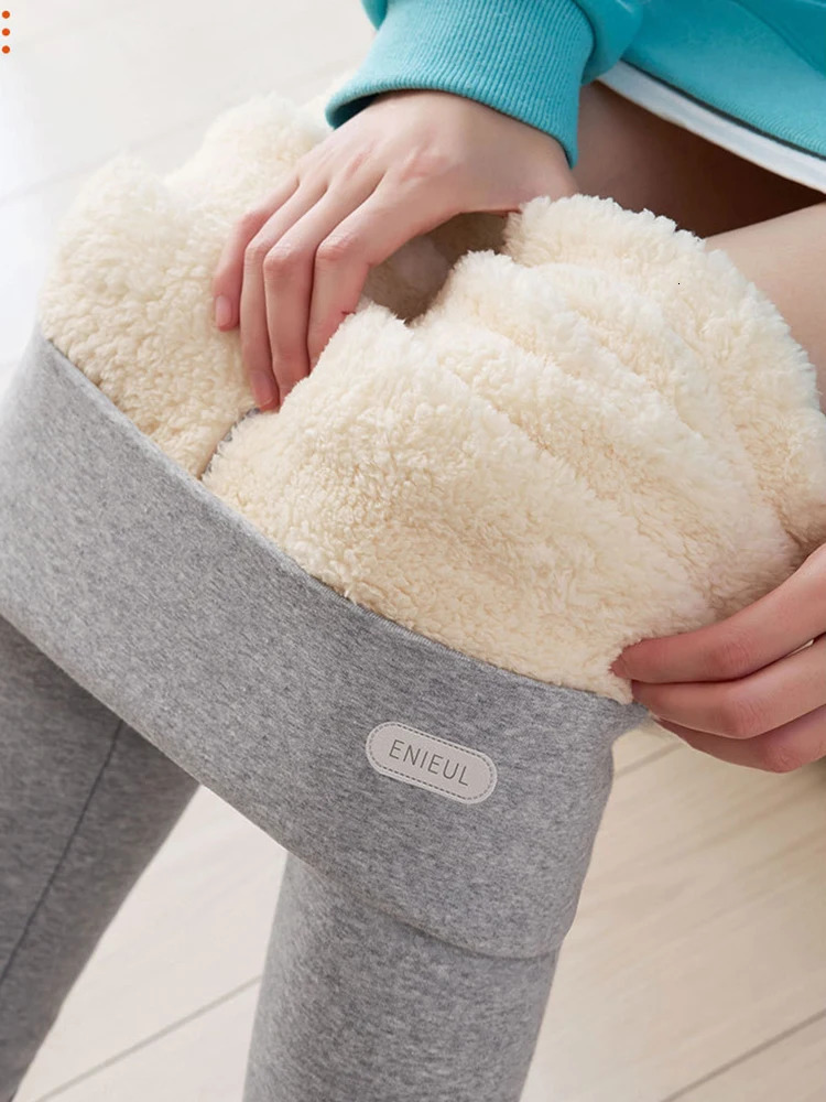 Women Winter Stretch Leggings High Waist Plush Leggings Thickened Keep Warm Leggings Woman Velvet Comfortable Thermal Leggins 251029