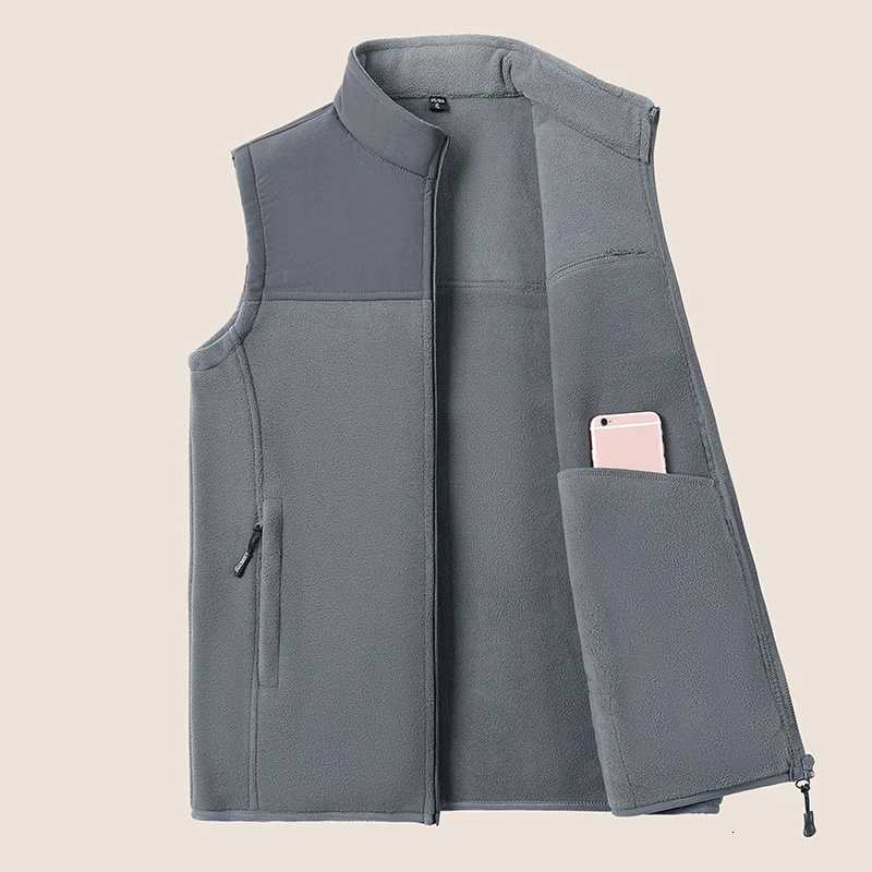 Mens Vests Casual Winter Fleece Warm Waistcoats Fashion Thermal Vests Sleeveless Jackets Windbreaker Vests Clothing W251029
