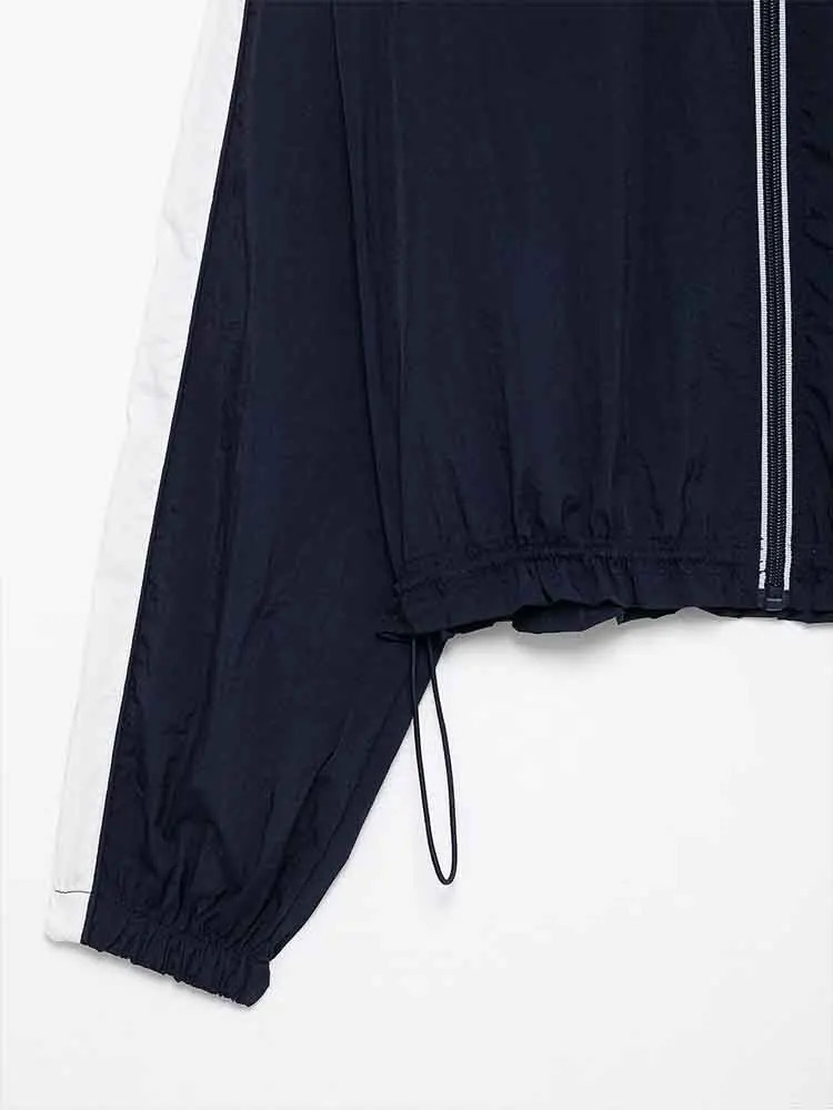 European style womens clothing side striped belt jacket short coat adjustable waist high waist skirt pants suit 251029