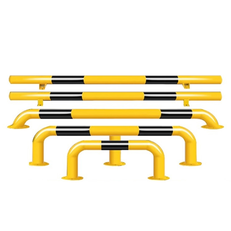 Steel Pipe Reinforced Vehicle Barrier Road Isolation Bollard Factory Protection Railing Parking Space Stopper