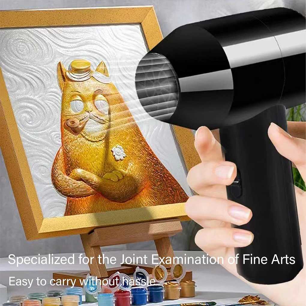 Watercolor painting Air Blower Hair Dryer Low Noise Portable Wireless Handheld Mini Fan USB Charging L251029