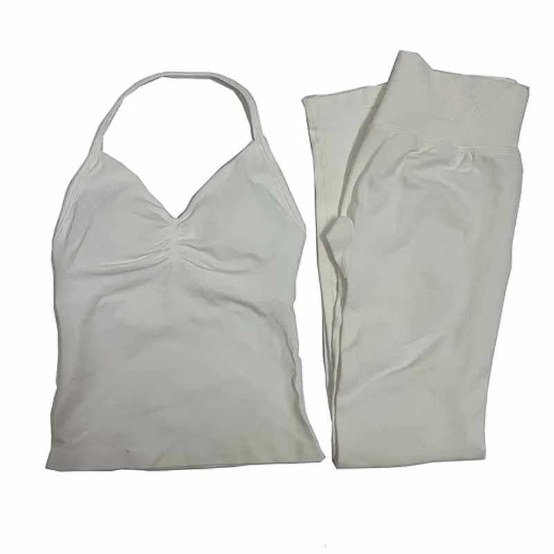 DFYoga 2Pcs Gym Set Seamless High Impacts Leggings Sports Bra Top Workout Outfit Fitness Activewear Running Training ClothesXJ251029