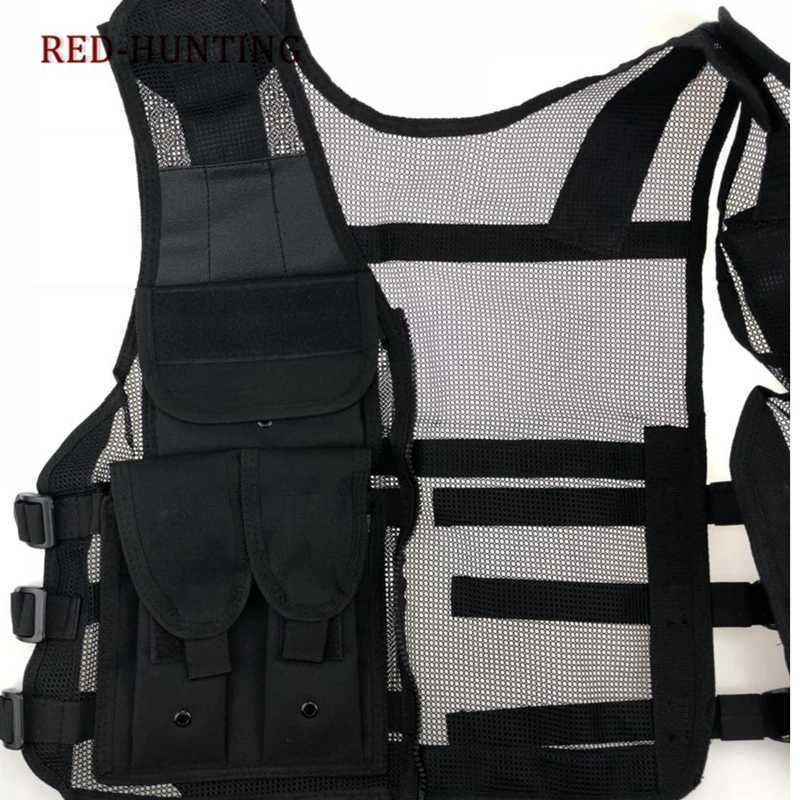 New Mesh Vests Tactical CS Combat Vest Mens Hunting Outdoor Black Training Vest W251029