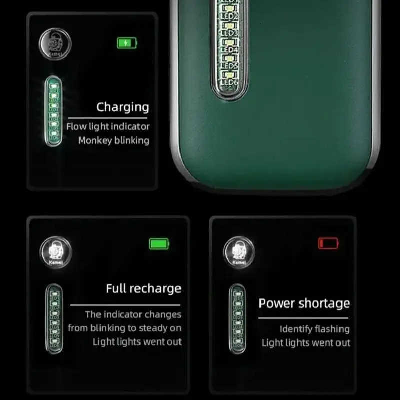 New Design Rechargeable Hair Clippers Tondeuse Kemei Km5098 Usb Mini Professional Beard Trimmer And Hair Clipper For Men Z251029