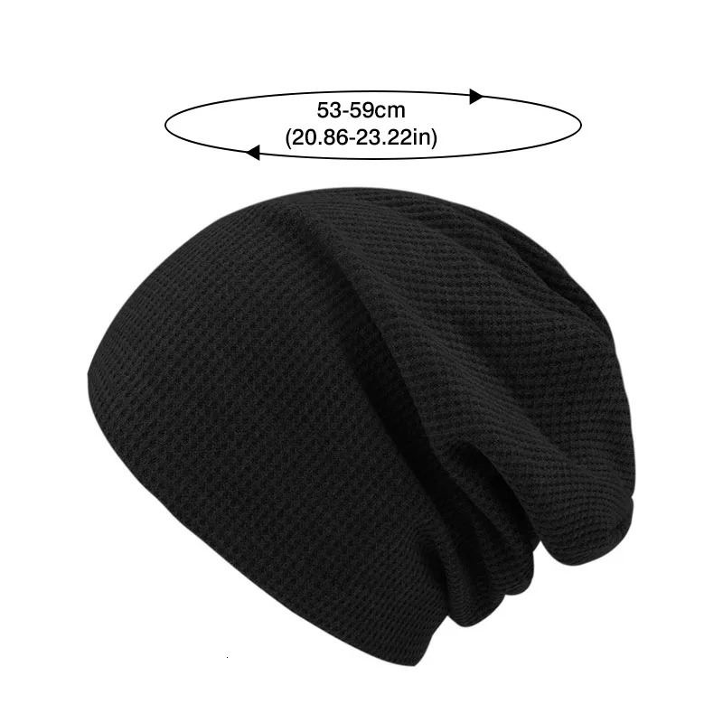 Solid Color Baggy Beanie for Men Women Autumn Winter Keep Warm Knitted Hat Unisex Hip Hop Bonnet Punk Pullover Cap y2k 251029