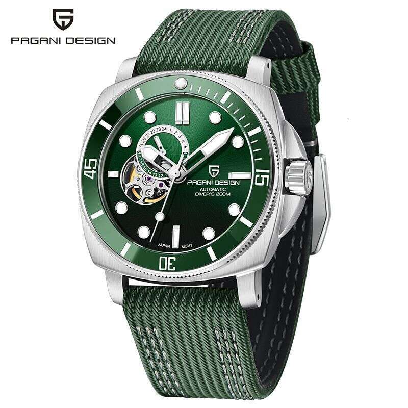 PAGANI DESIGN Automatic Mechanical Stainless Steel Luminous Waterproof Men's Watch PD-1736