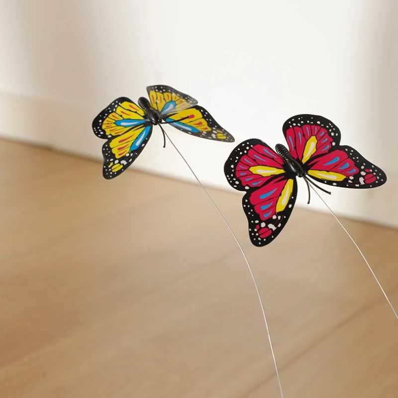 Cat Teaser Toy Interactive Automatic Rolling Ball Cats Toy Butterfly Tail Smart Pet Electric Kitten Toy Cat Accessories S251029