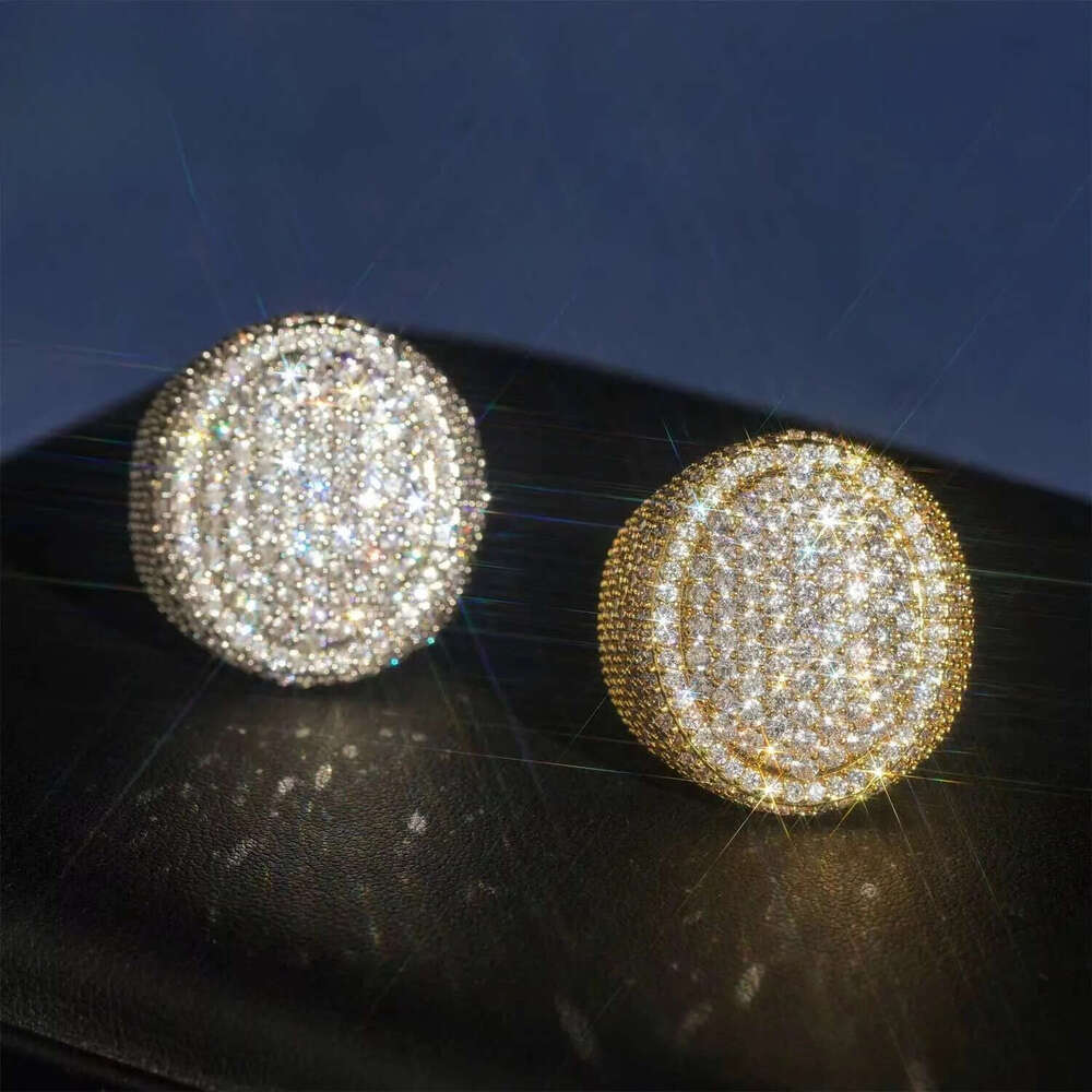 Wholesale Price Iced Out Rings Hip Hop Punk Rock 5A+ Grade Moissanite Ring Rapper Jewelry Gift for Men