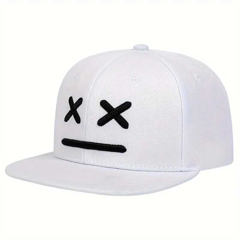 Unisex XX Smiling Face Embroidery Hiphop Hats Spring Autumn Outdoor Adjustable Casual Baseball Caps Sunscreen HatW251029