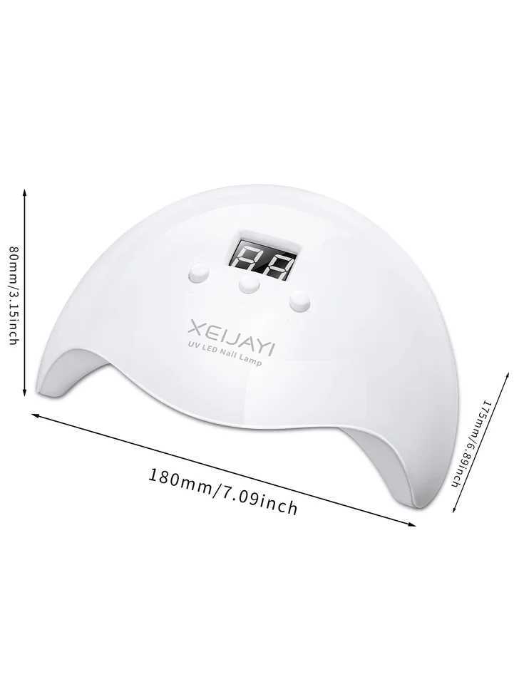 XEIJAYI 1Pc White UV LED Nail Lamp 20 Lamp Beads Nail Dryer Gel Polish Light UV Nail Light With 3 Timer Setting LED Dryer J251115