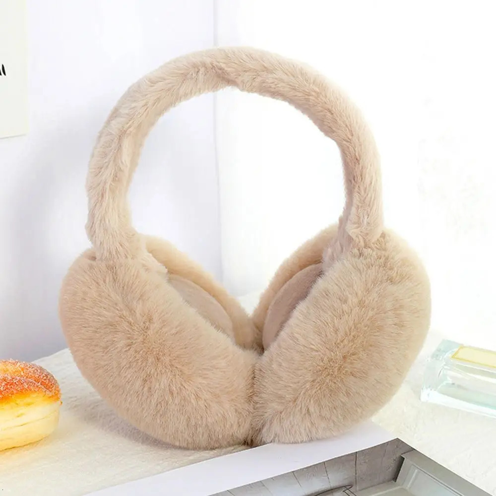 Fashion Portable Earmuffs Outdoor Cold Protection Women Men Faux Fur EarMuffs Foldable Earflaps Soft Plush Earmuffs 251029