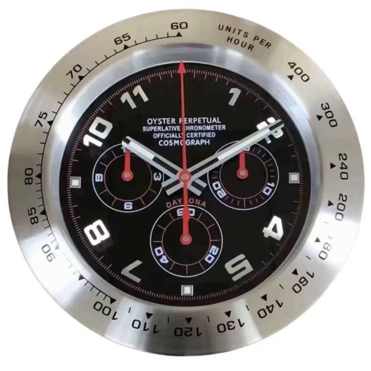 Creative wall clock, metal and stainless steel, stylish for the living room, quiet and luminous at night, modern and simple design clock S251029