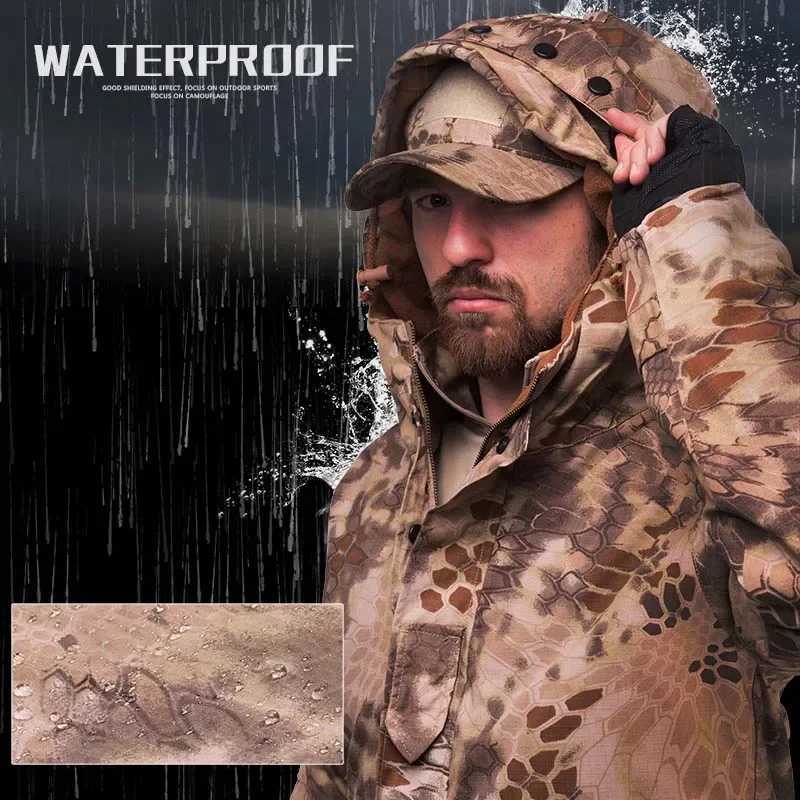 Tactical Jacket Hiking Jackets G8 Men Clothing Waterproof Warm Men Hooded Coats Windbreaker Fleece Hunting Clothes Camo Jacket J251029
