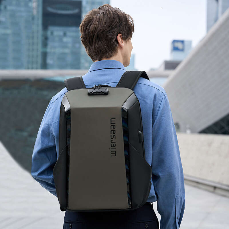 Men S Waterproof Backpack Large Capacity Business Travel Multifunctional Password Anti Theft Computer Bag Breathable Back Pad