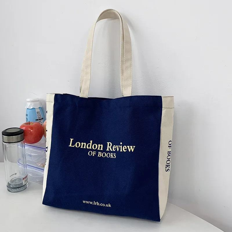 Women Canvas Shoulder Shopper Bag Cotton Cloth Eco Big Shopping Bag for Woman Student Handbag Large Tote Book Bags 251029