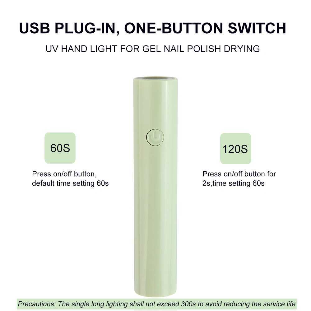 Mini Handheld Nail Lamp Gel Nail Polish Curing Lamp Portable USB Nail Dryer For Home and Travel Use Manicure Tool J251115