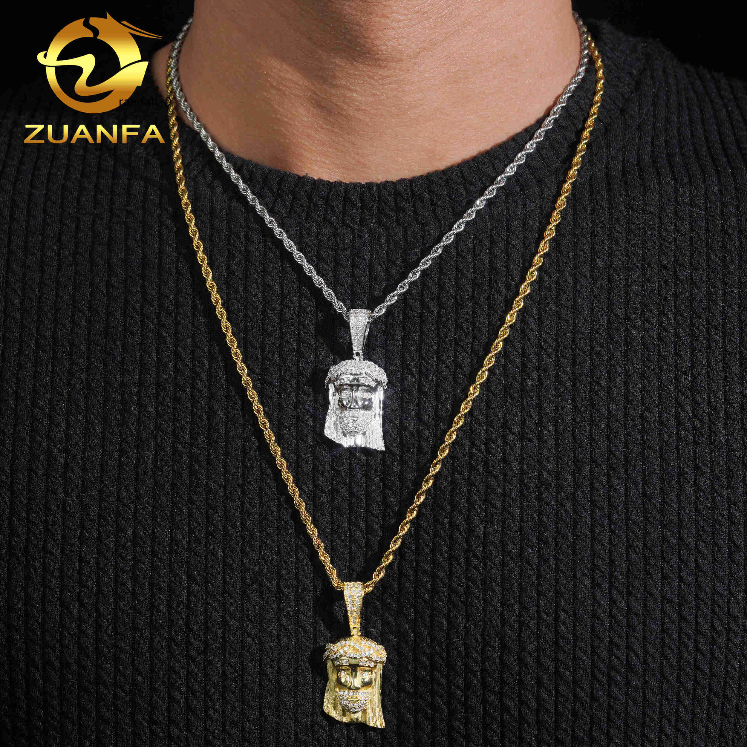 Everyday Fine Jewelry 42mm Tall Jesus Piece Iced Out Jewelry Rapper Custom Moissanite Pendant Jesus Pendant Pass Diamond Tester