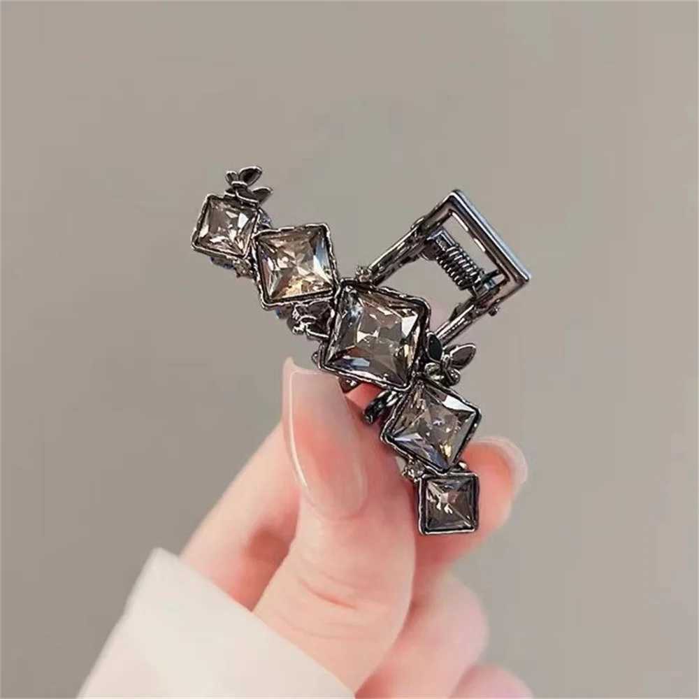 Rhinestone Hair Claw Square Sweet Cool Girls Party Punk Hair Clip Crab For Women Fashion Hair AccessoriesW251028