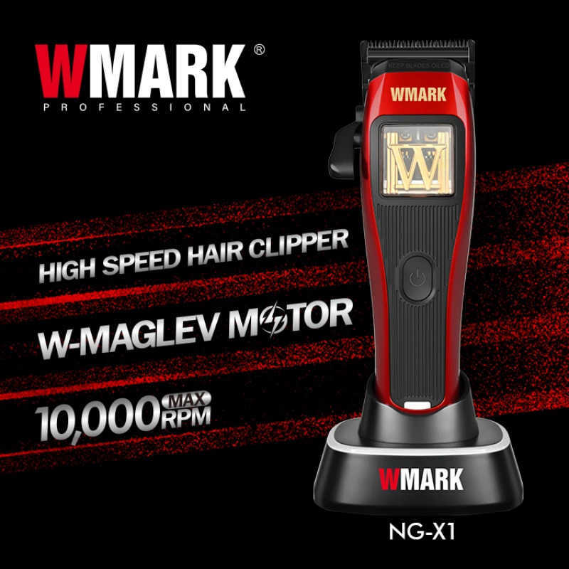 WMARK Trimmer Professional Hair Cutting Machine Cordless Hair Clippers 10000 RPM Barber Clipper Electric Trimmer for Men NGX1 Z251029