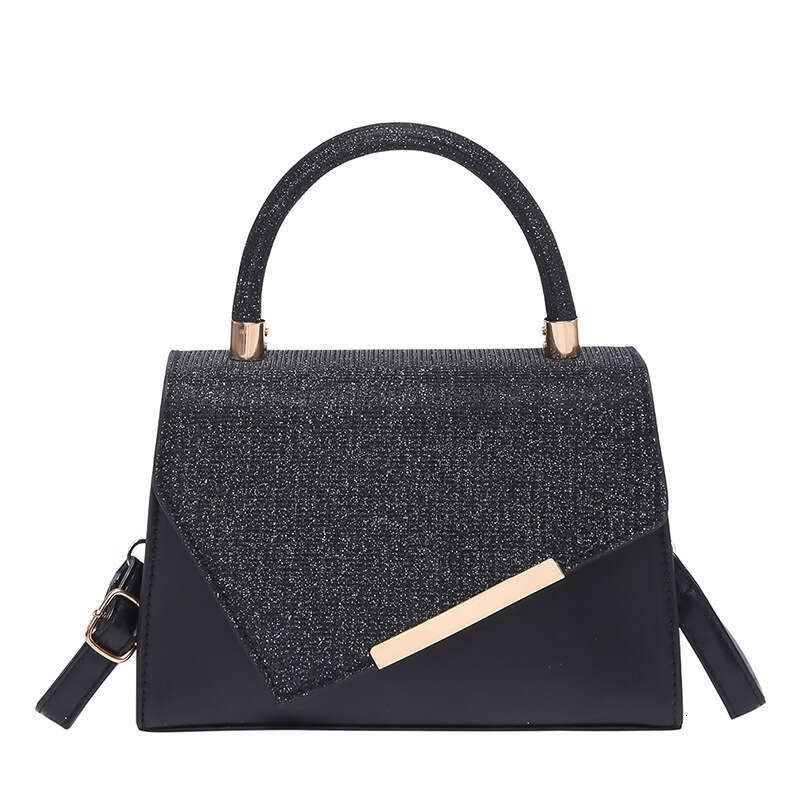Designer bag Niche Design Handheld Small Square for Women 2024 Autumn Winter New Fashion Artistic Shiny Diamond Single Shoulder Stylish Crossbody Bag