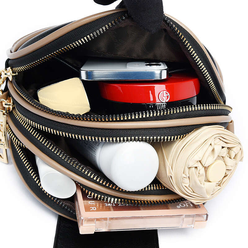 2025 New PicksHigh Quality Chain Small Round Versatile Shoulder Crossbody Plaid Texture Women's Bag shoulder bag