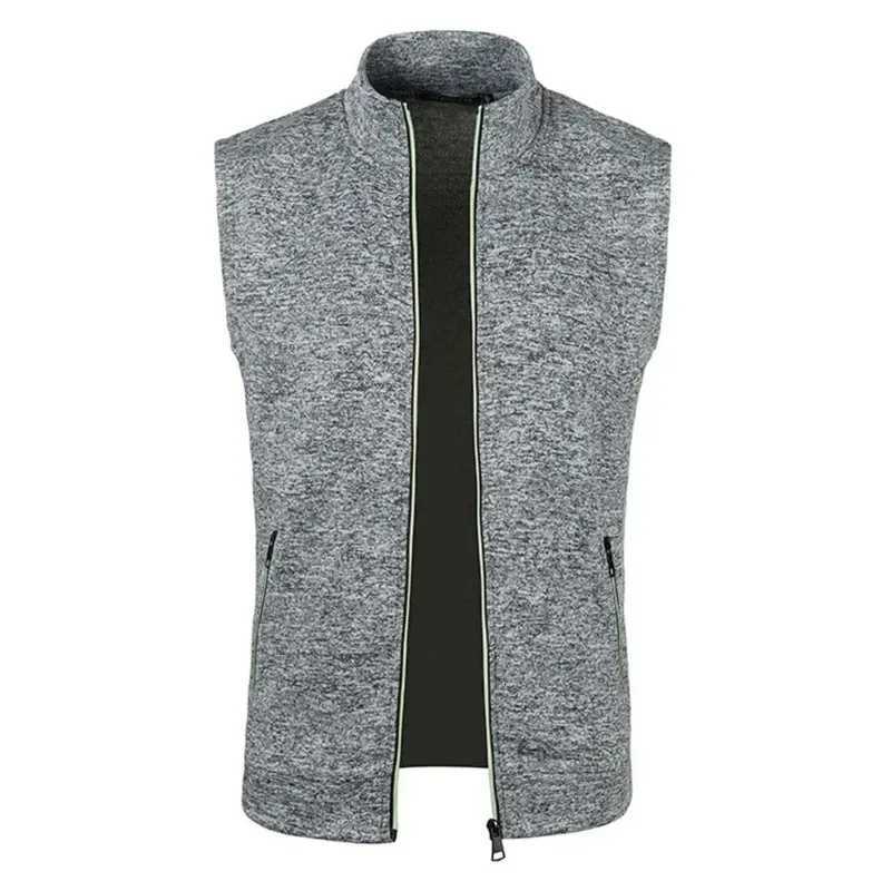 Animal Game Mens Sleeveless Tank Tops Outdoor Casual Sweatshirts Outdoor Cycling Zipper Work Vests Hiking Streetwear Jackets W251029