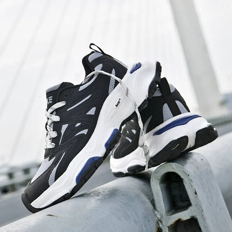 ONKE Dad Shoes for Women New Autumn Thick-Soled Height-Increasing Casual Sports Shoes Fashionable Versatile Breathable Mesh Shoes