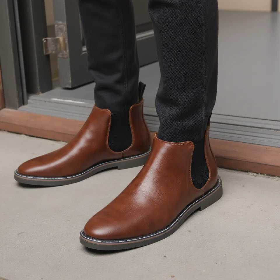 4046 Men Chelsea Boots Brand Retro Comfortable Fashion Men Boots Z251029