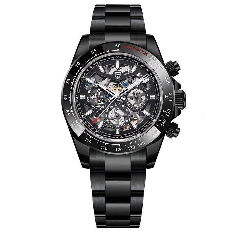 PAGANI DESIGN Fully Automatic Colorful Hollow Visible Movement Men's Mechanical Watch PD-1777