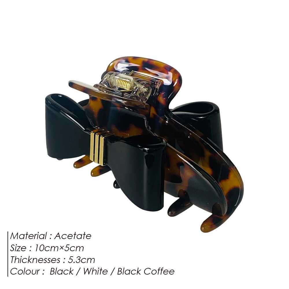 eManco Large Hair Clips Classic Hair Accessories Two Color Ribbon Italian Style Gift for Her Valentines Day Mothers DayW251028