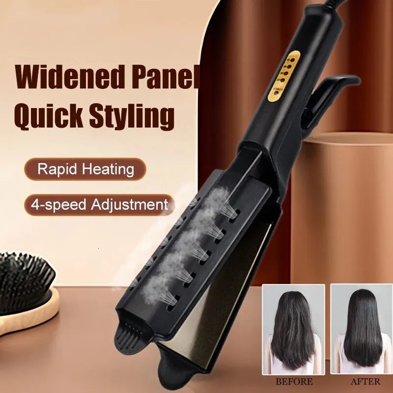 Curling And Straightening Dual Use Hair Straightening Splint Constant Temperature 4 Gears Portable Air Bangs Curling Straightene 251029