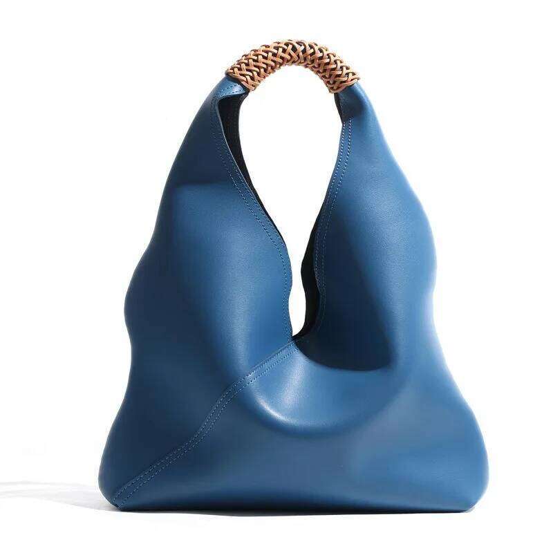 Large Capacity Light Leather Women's Commuter Underarm Handbill Shoulder Tote Bag