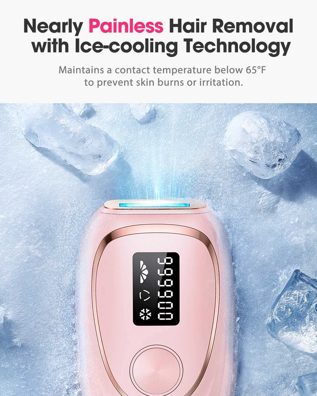 IPL Hair Laser Removal with Cooling Function Home Device 999900 Flashes 185j Pulsed Light Epilator for ArmpitsBodyMenWomen J251117