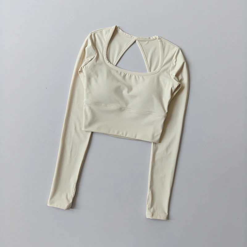 Yoga Clothes with Chest Pads Longsleeved Womens Breathable Mesh Running Training Quickdrying Tops Slim Sports Fitness ClothesXJ251029