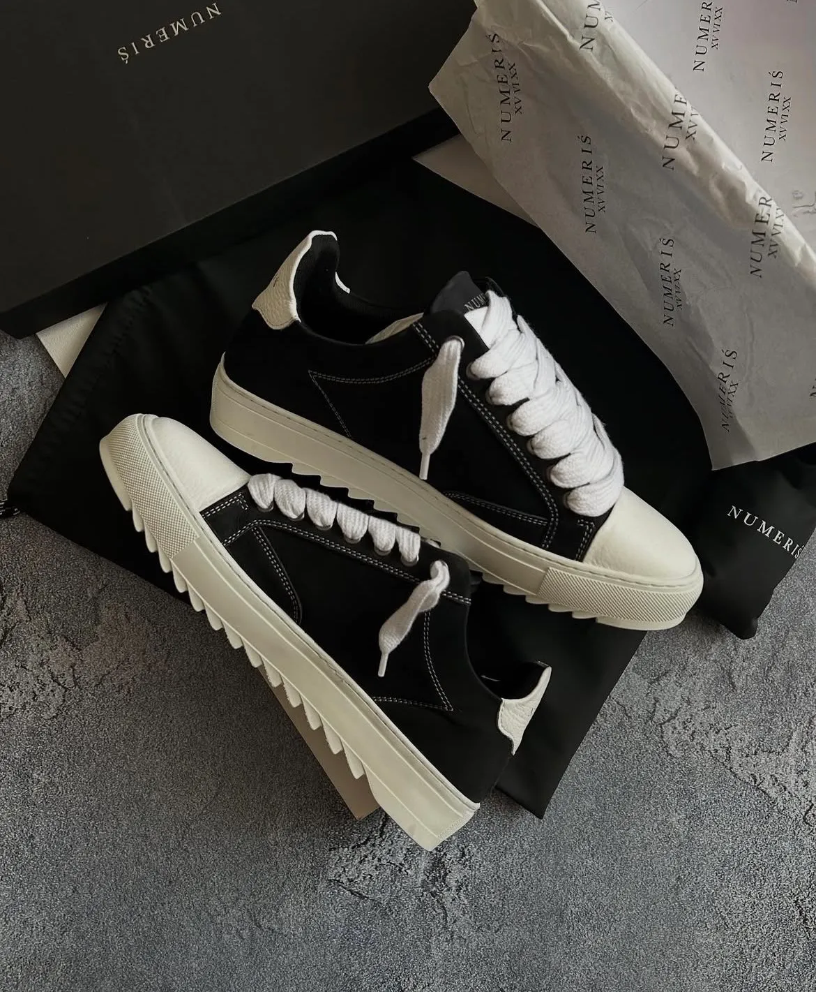 Top Luxury Sportstyle Numeris Atelier Sneakers Shoes Women Men Canvas Leather Casual Walking Rubber Sole Couple Daily High Quality Comfort Couple Footwears EU35-45