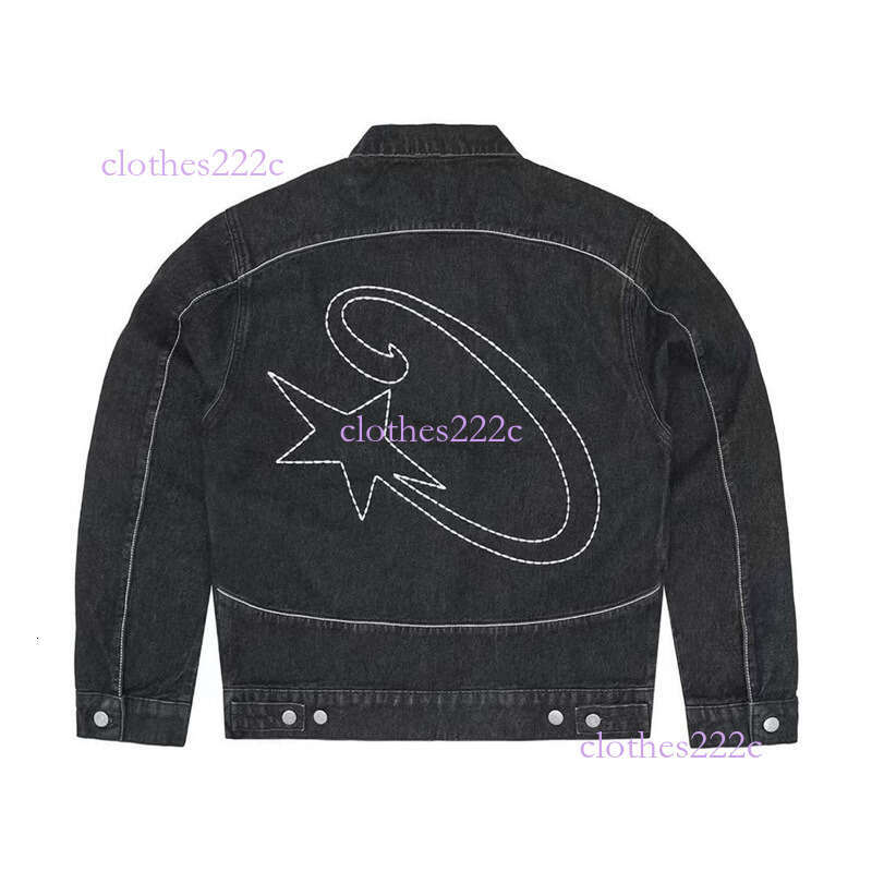 24Ss American Style High Devil's Island Embroidered Jeans Trendy Street Hip Hop Couple Matching