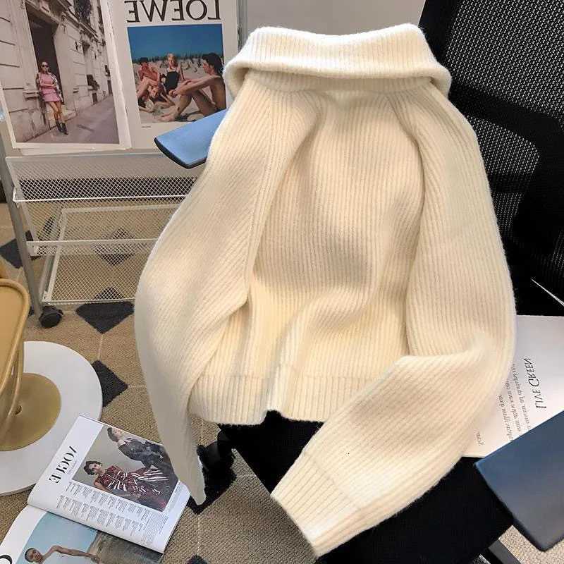 2025 Autumn Winter New knitted Cardigan Sweater Women Fashion LongSleeved Short Casual Zipper Loose Sweater Ladies TopsT251028
