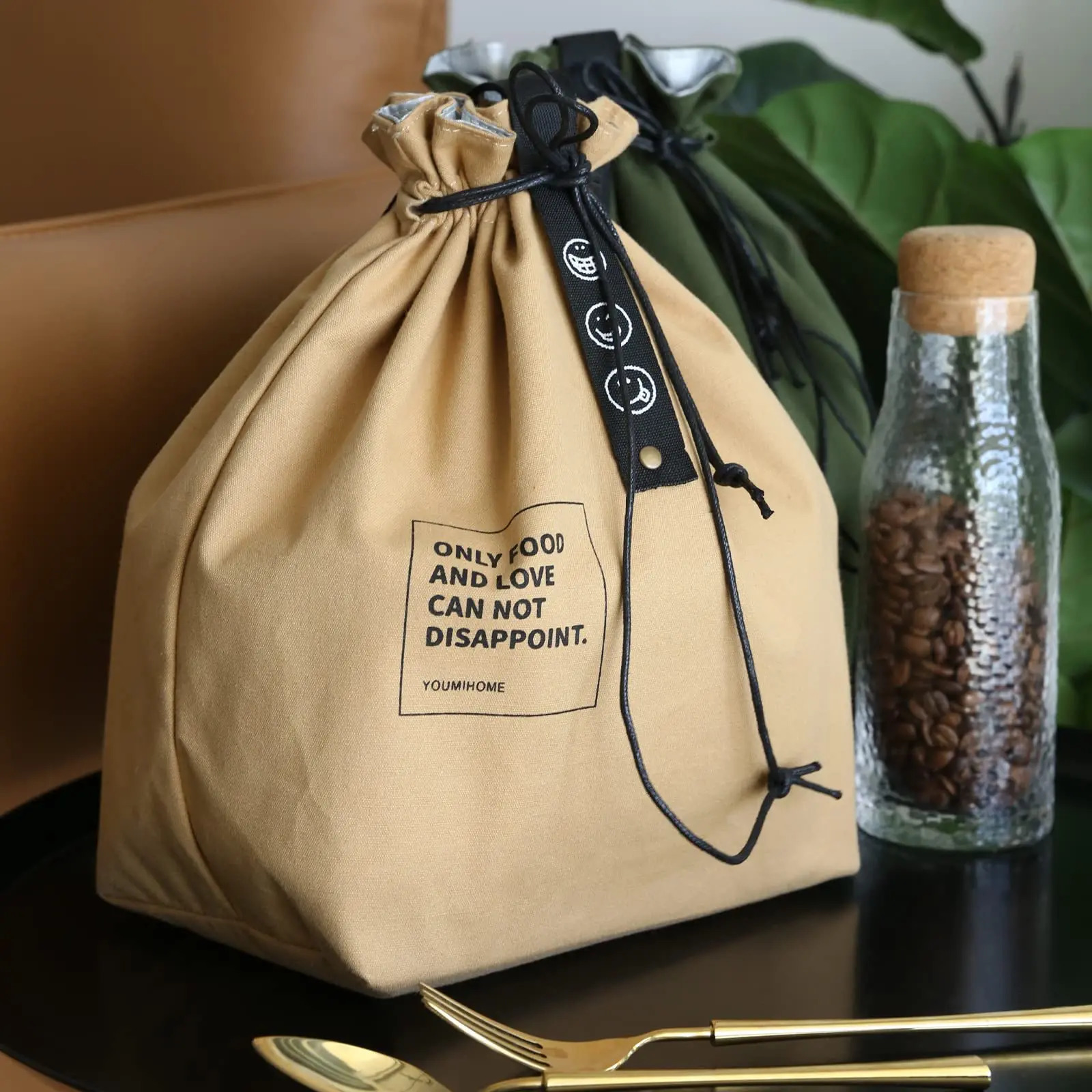 Large Insulated Aluminum Foil Lunch Bag Handle Bag Insulated Lunch Bag Picnic Student Bento Handbag lunch bags for men 251029