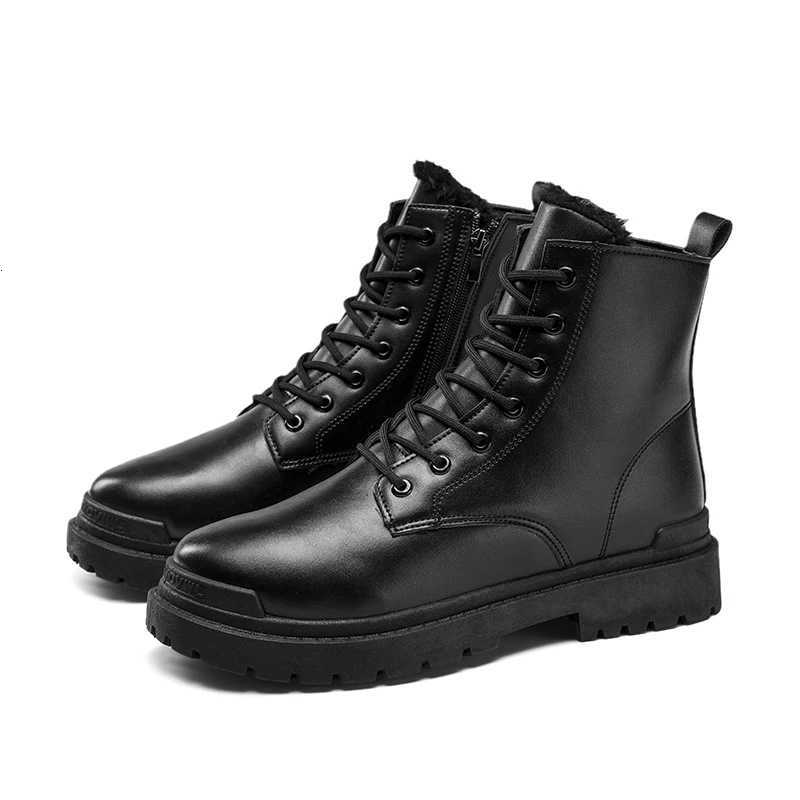 Retro mens winter leather boots that are selling well in winter 2025 warm and fashionable Z251029