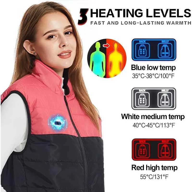 New 94zone Heated Vest Jacket Smart heating Cotton Vest Electric Heating Thermal Warm Clothes Winter Heated Hunt Jacket S5XL W251029