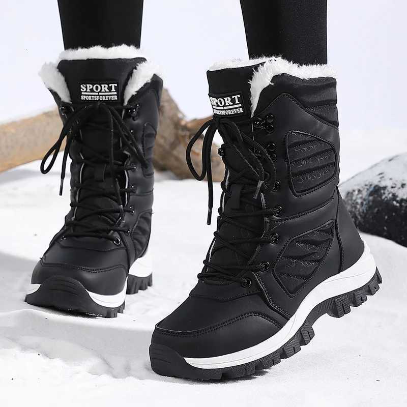Ladies fashionable snow boots solid color design round toe style ultrafine fiber outer layer fabric lining rubber sole t Z251029