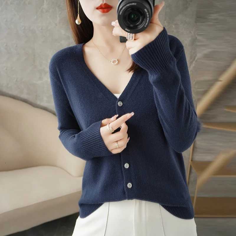 New VNeck Temperament Small Fragrant Wind Women Loose Sweater All Sweater Coat Special Offer Cardigan ZHI D035T251028