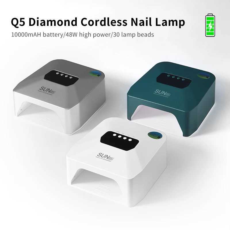 48W Pro UV LED Nail Lamp 30 Beads Rechargeable Nail Dryer with 3 Timers Auto Sensor Fast Curing UV Light for Salon Home J251117