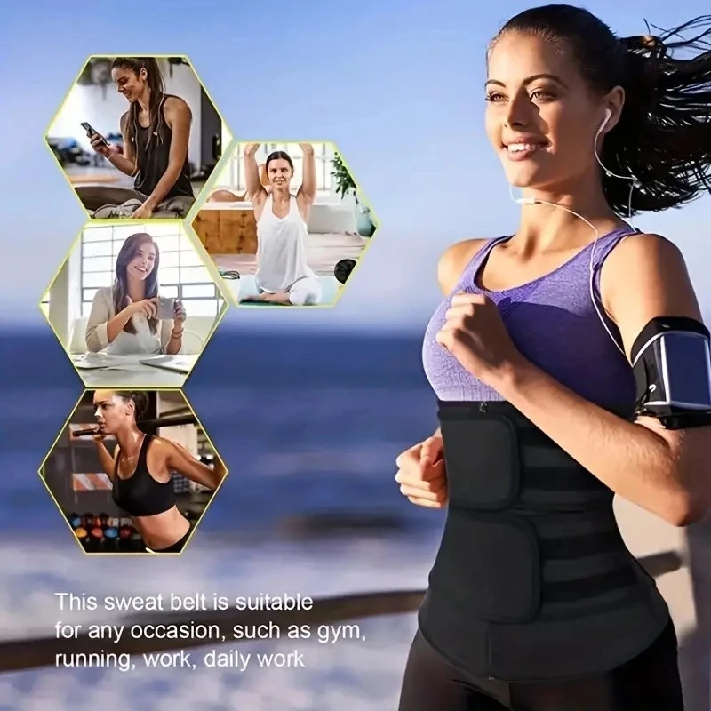 Women Waist Trainer Fitness Sauna Sweat Neoprene Slimming Belt Girdle Shapewear Modeling Strap Body Shaper Waist Belt Corset 251029